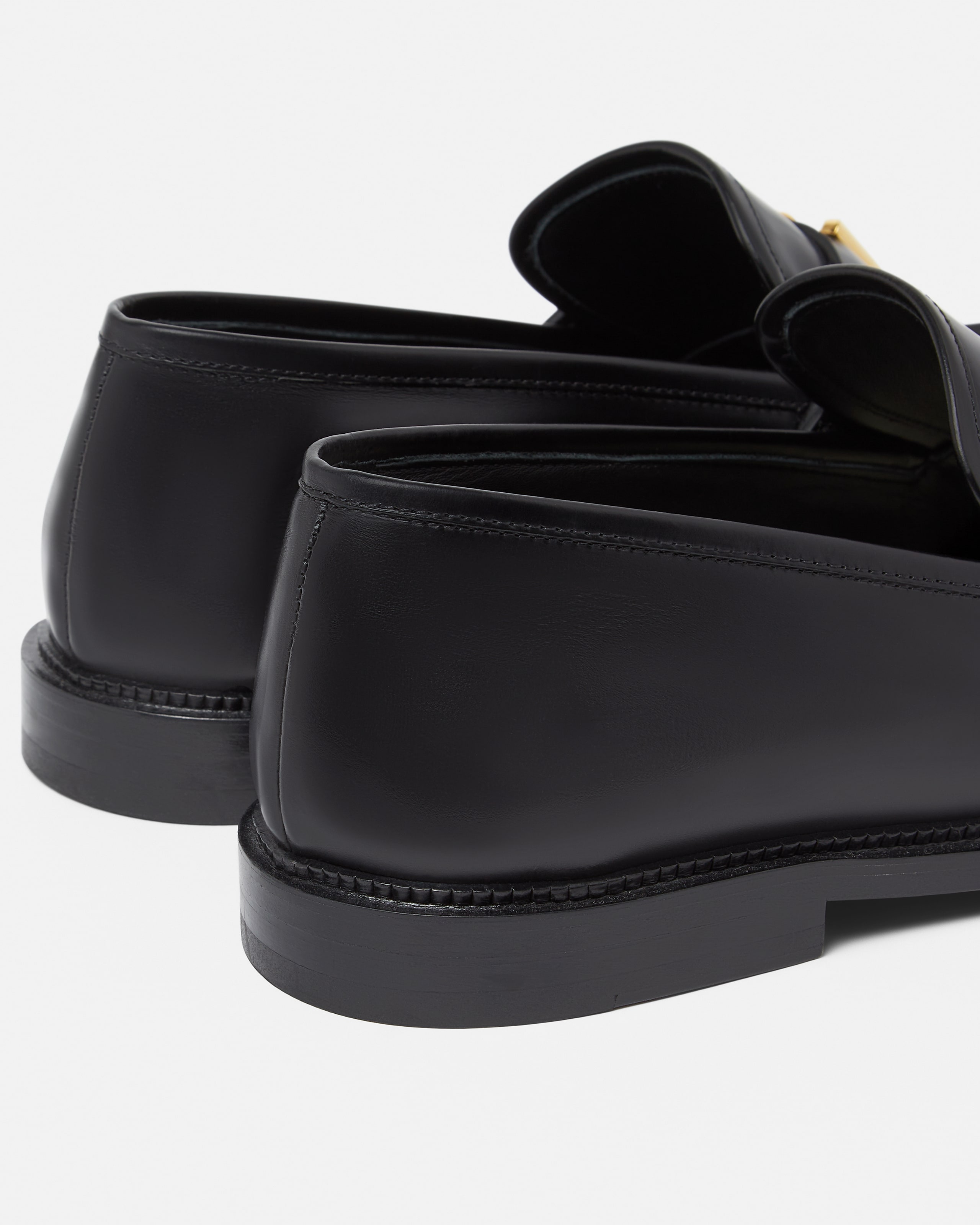 V Leather Loafers