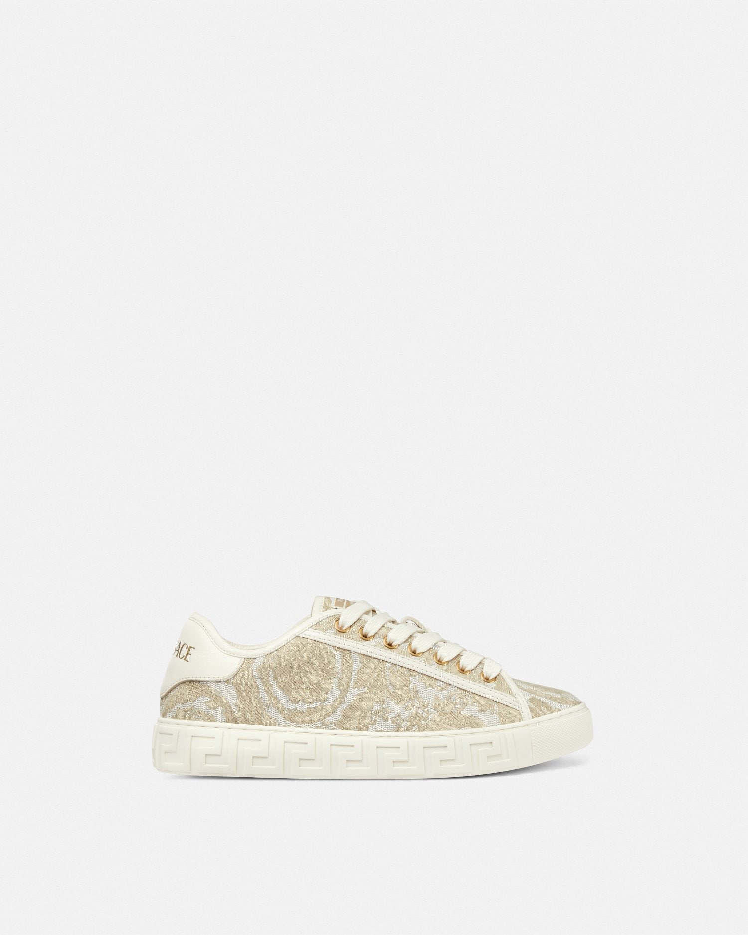 Greca Jacquard Canvas Sneakers