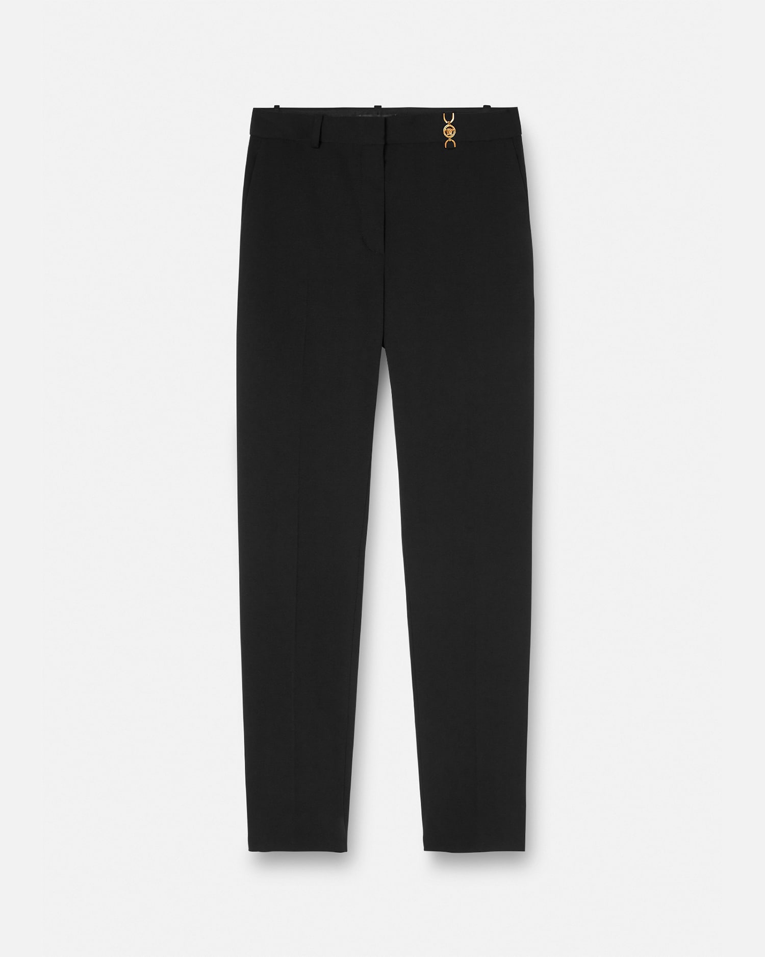 Versace Pantalon En Laine Mélangée Medusa '95 In Black