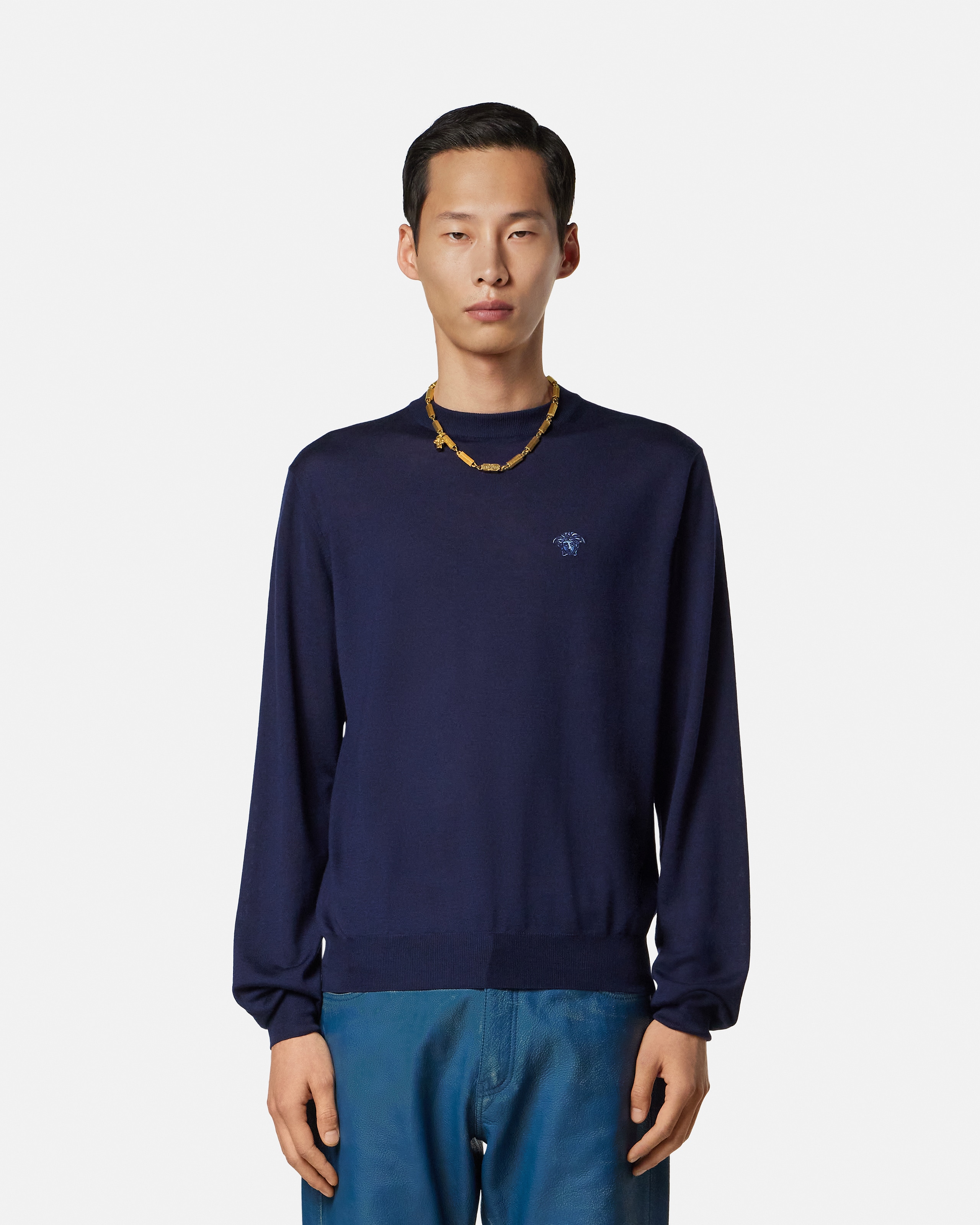 Wool-Blend Knit Sweater