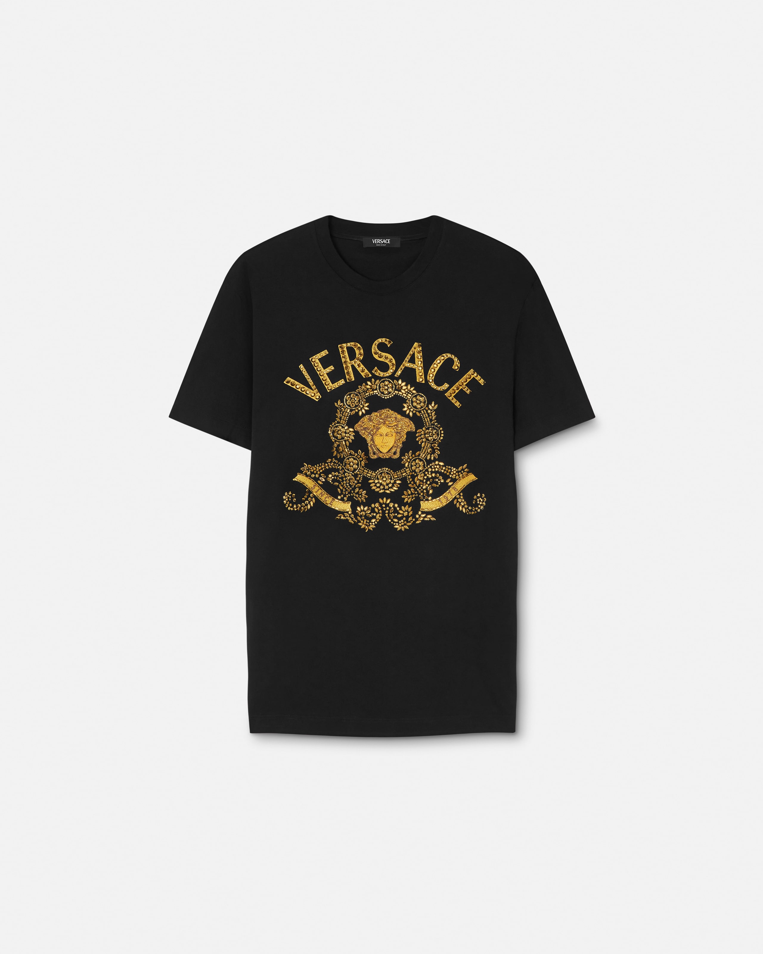 Embroidered Cotton-Jersey Slim T-Shirt