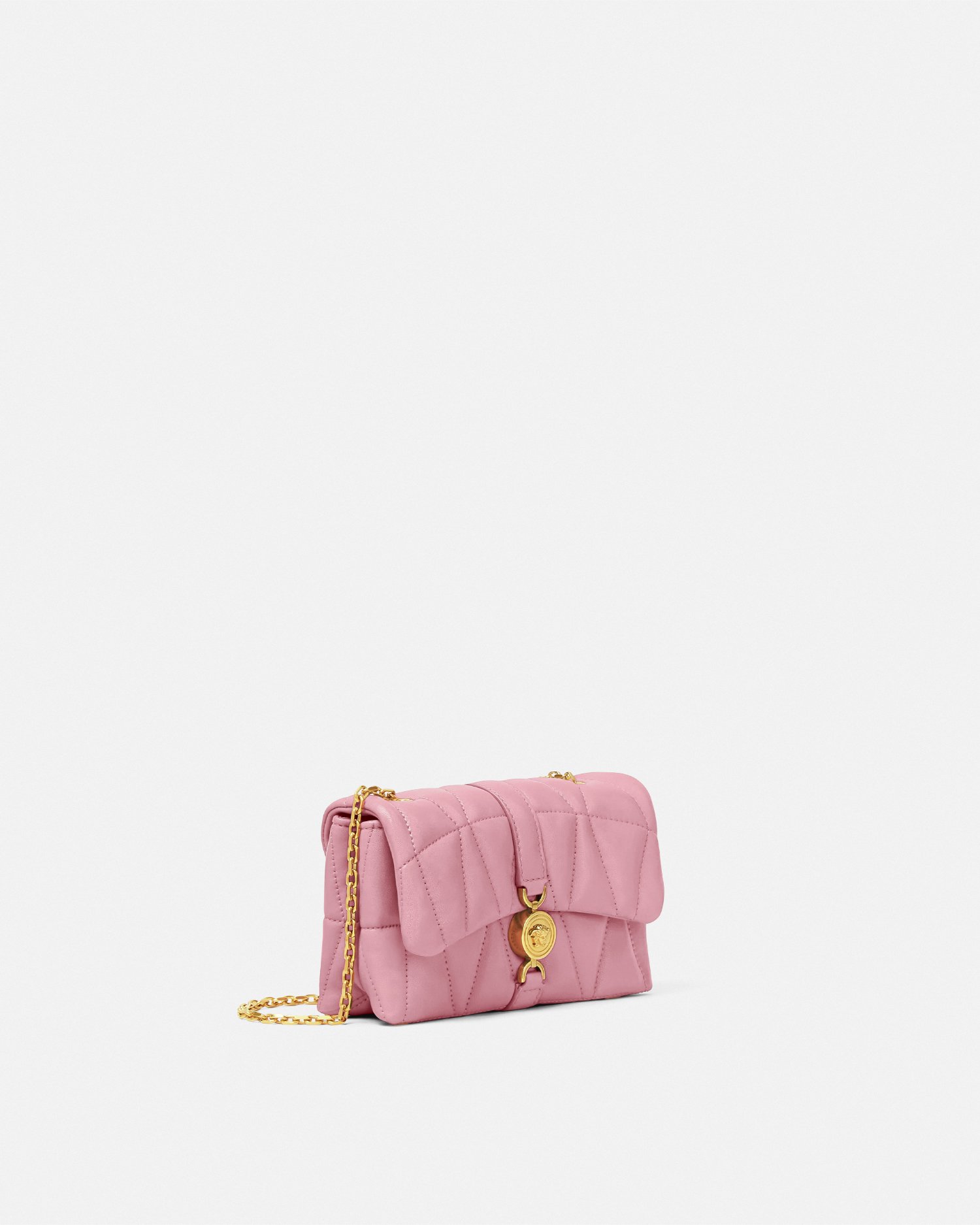 Versace Kleio Quilted Mini Bag In Rose
