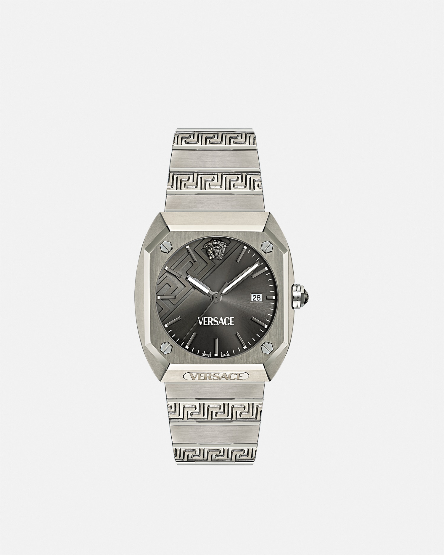 Versace Antares Watch In Silver