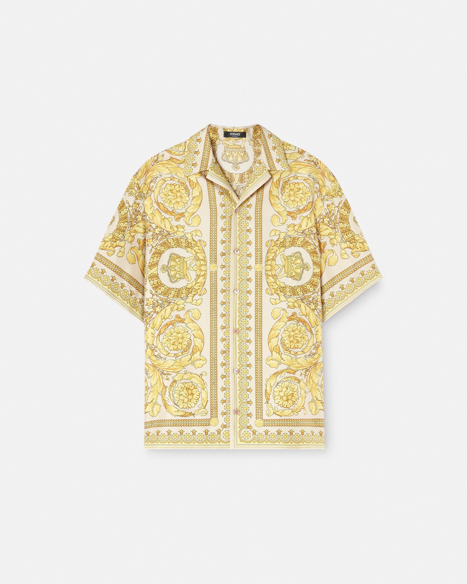 Versace shirt mens on sale silk
