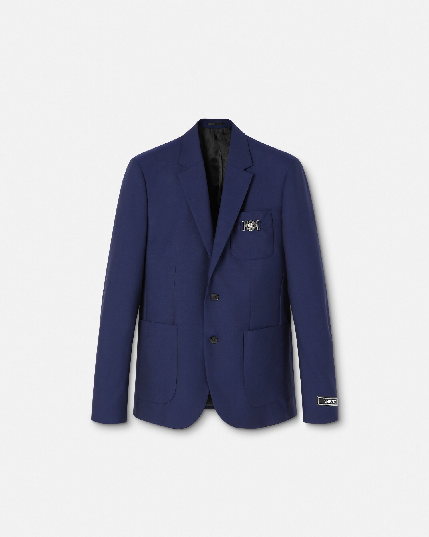 Wool-Canvas Single-Breasted Blazer