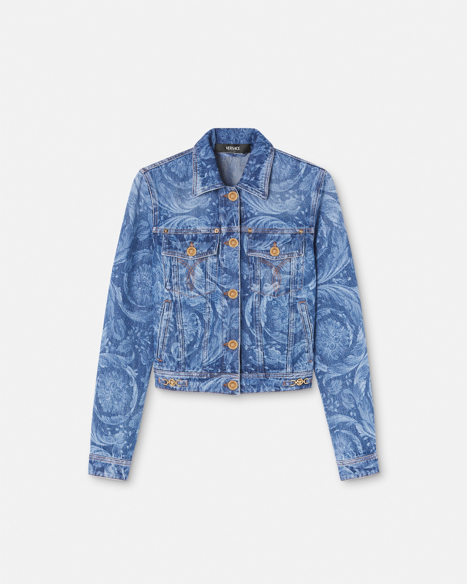 Giacca di jeans versace on sale